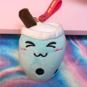 Boba plush keychain
